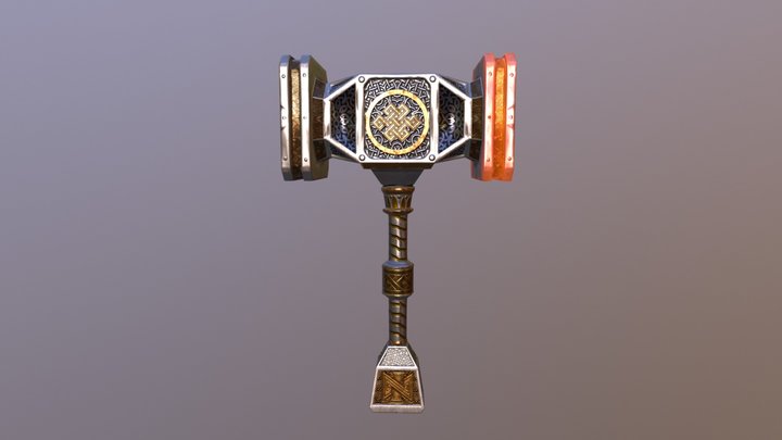 Dwarf Hammer 3D Model