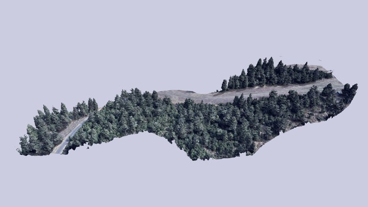 Sjezdovka Klínovec 3D Model