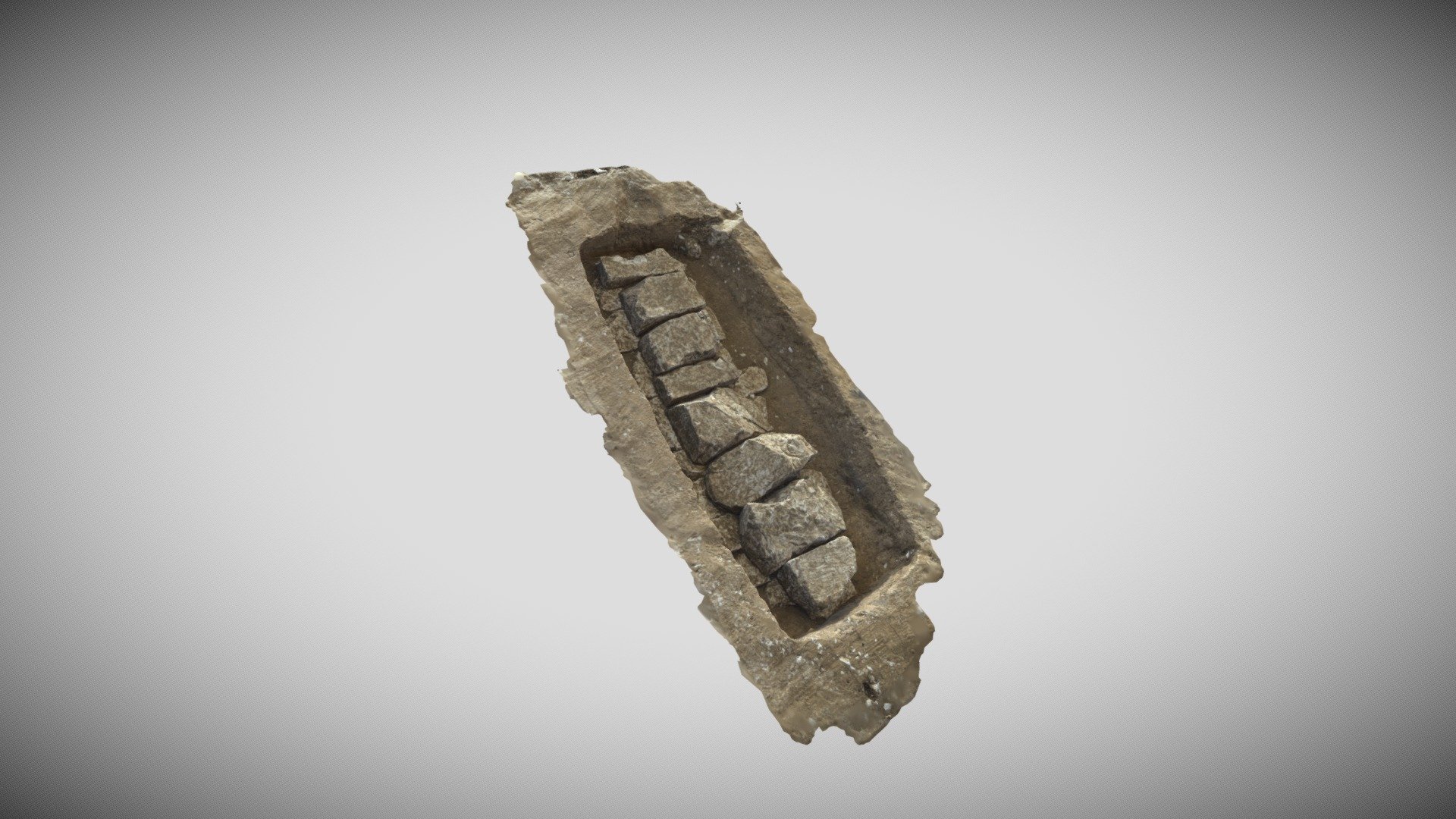 Tombe à dalles - Hénin-Beaumont (Pas-de-Calais) - 3D model by Arkéos ...