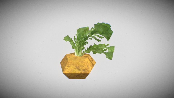 Low-poly Turnip – Free 3D Model STL
