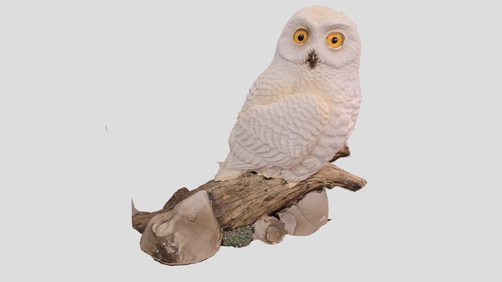 Owl Figurine (Incomplete) 3D Model