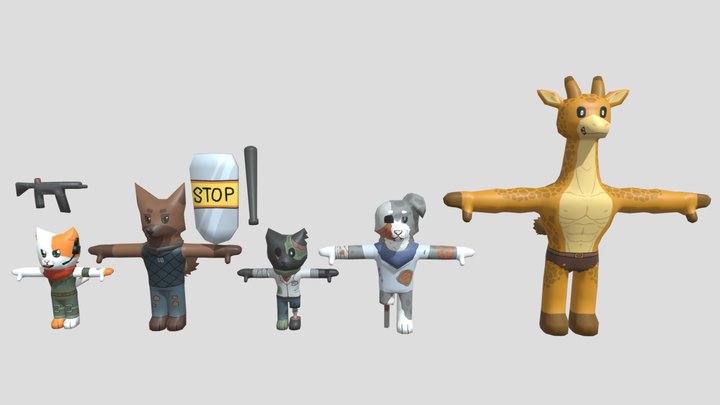Zanimals 3D Model