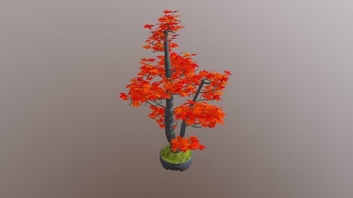 Twin Trunk 3D Model