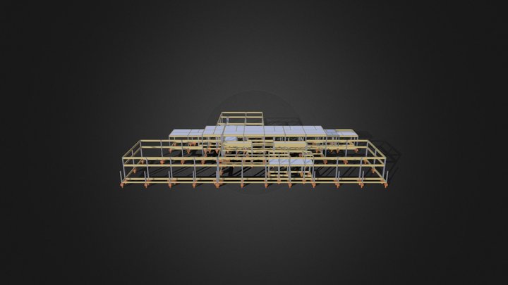 Projeto Estrutural Refeitório do 9º BCom GE 3D Model