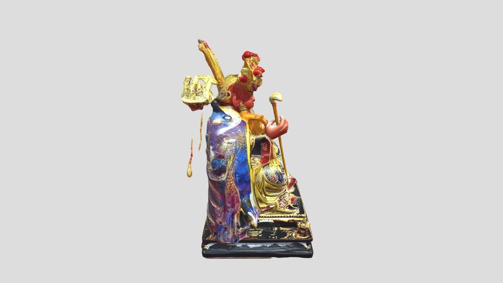 Golden Deity 3d Model