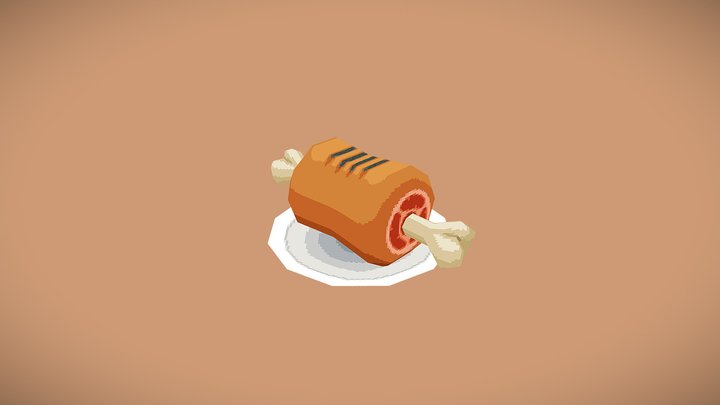 Low Poly Health Item 3D Model