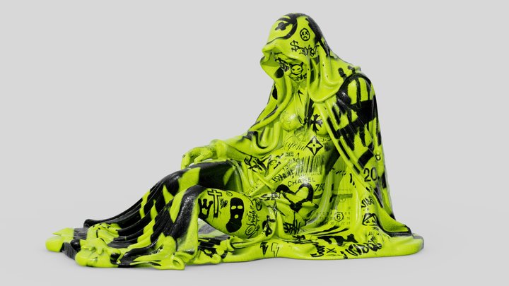Graffiti Statue 2 3D Model