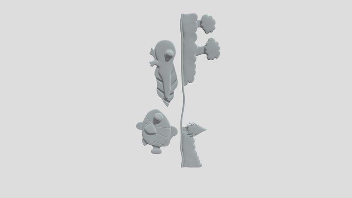 Two Fish by the River – Free 3D Model STL