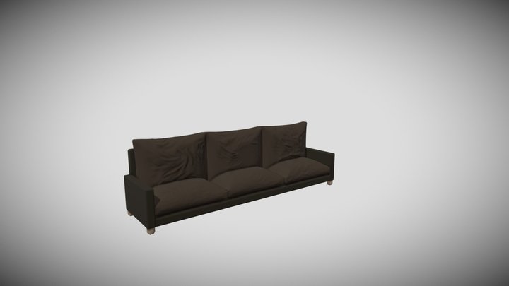 Leather Couch 3D Model