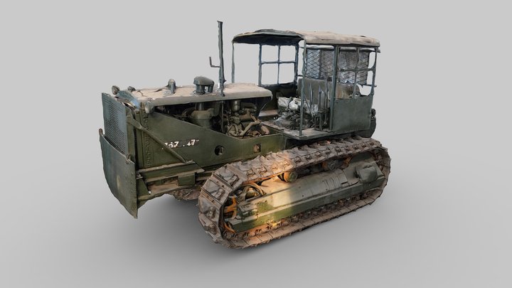 D8 Tractor – Kostenloses 3D-Modell STL