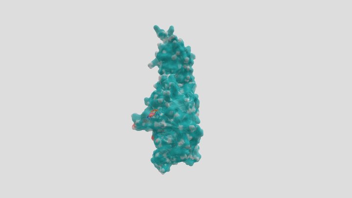 SARS-Cov-2 PLpro complex and Inhibitor VIR250 3D Model