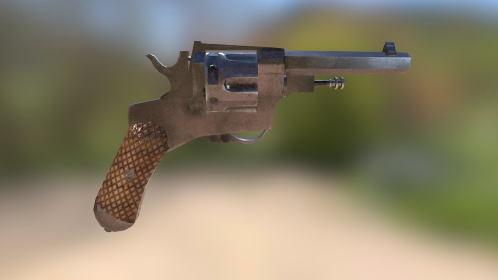 Bodeo Model1889revolver - 3D model by damonheagren [b26eb31] - Sketchfab