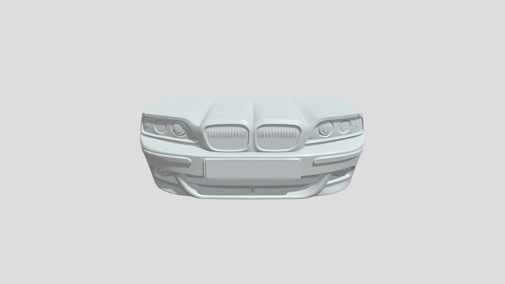 Red sports car front bumper