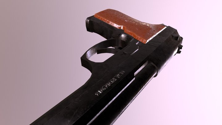 Dark Beretta 3D Model