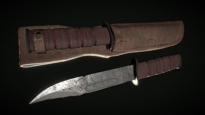 USMC - Knife 3D Model