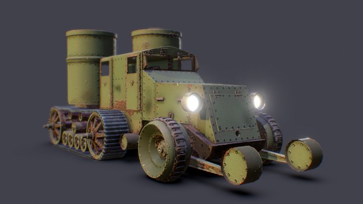 Crappy Half Track Prop – Gratis 3D-model STL