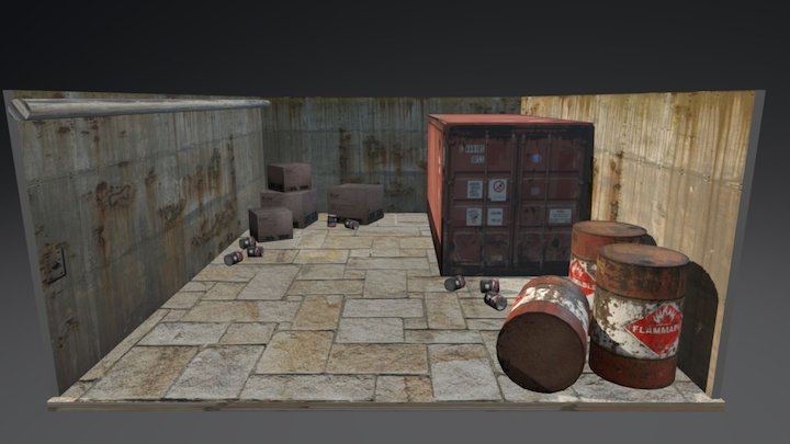 Dark Alley 3D Model
