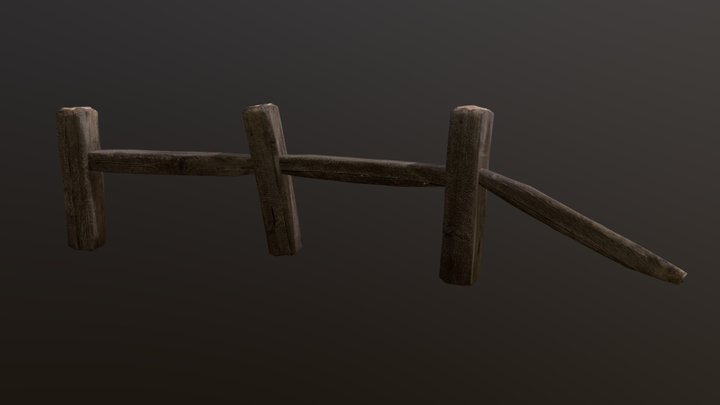 Old fence prop 3D Model