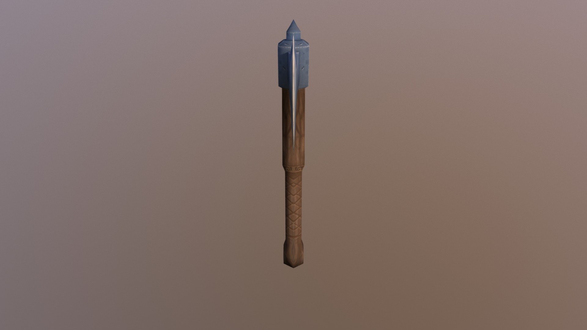 Texture painted axe, first try