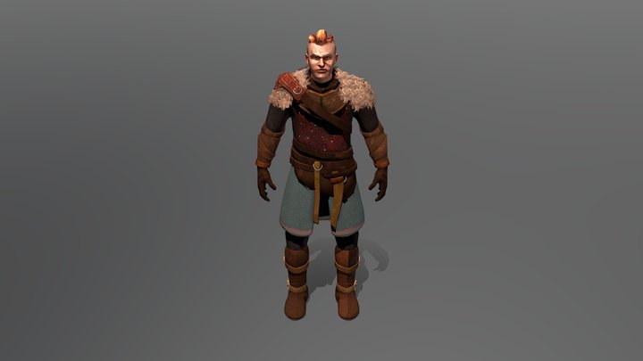 Alfredo the Viking 3D Model