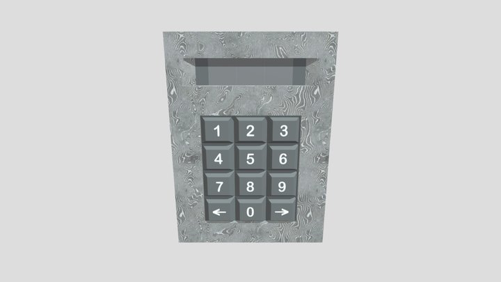 Security Keypad 3D Model