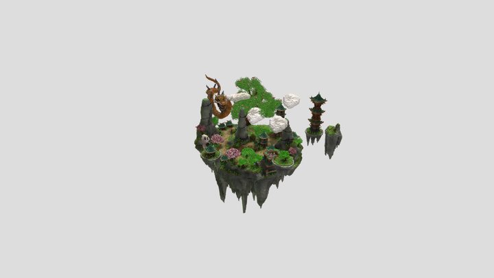 China Island 3D Model