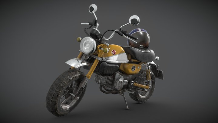 Honda Monkey 125 2019 3D Model
