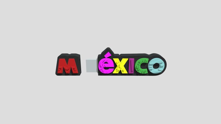Mexico Usb 3D Model