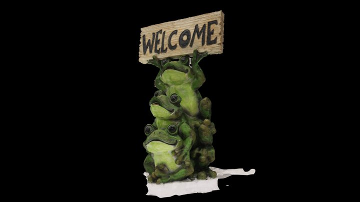 UNEDITED - Ceramic Frogs (3DF Zephyr Edu) 3D Model