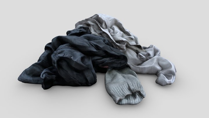 Pile of Cloths 6 3D Model