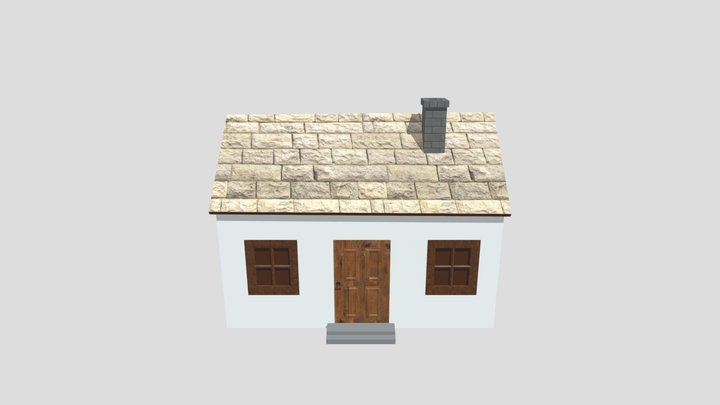 Cottage House | Beginner 3D Model