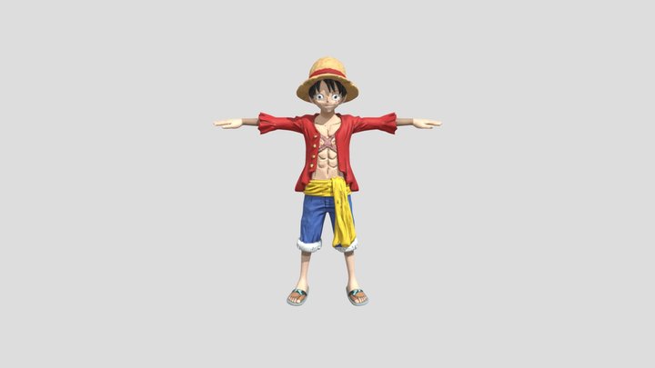 Straw Hat Adventurer 3D Model