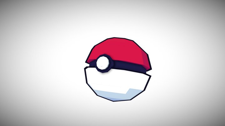 Low-Poly Pokeball