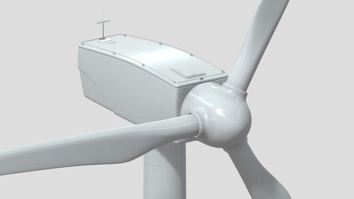 Wind Generator with interior parts 3D Model