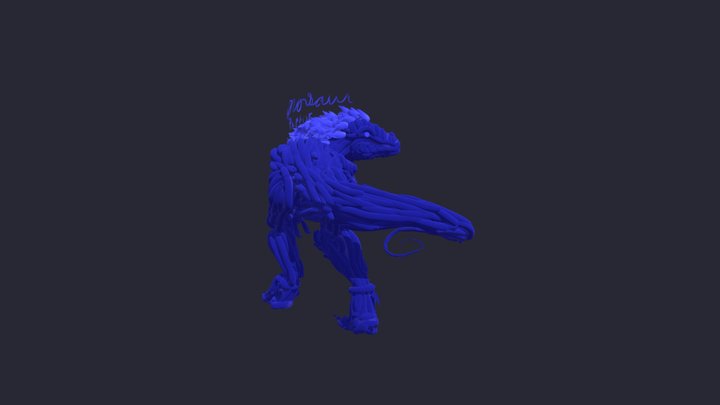Feathered raptor