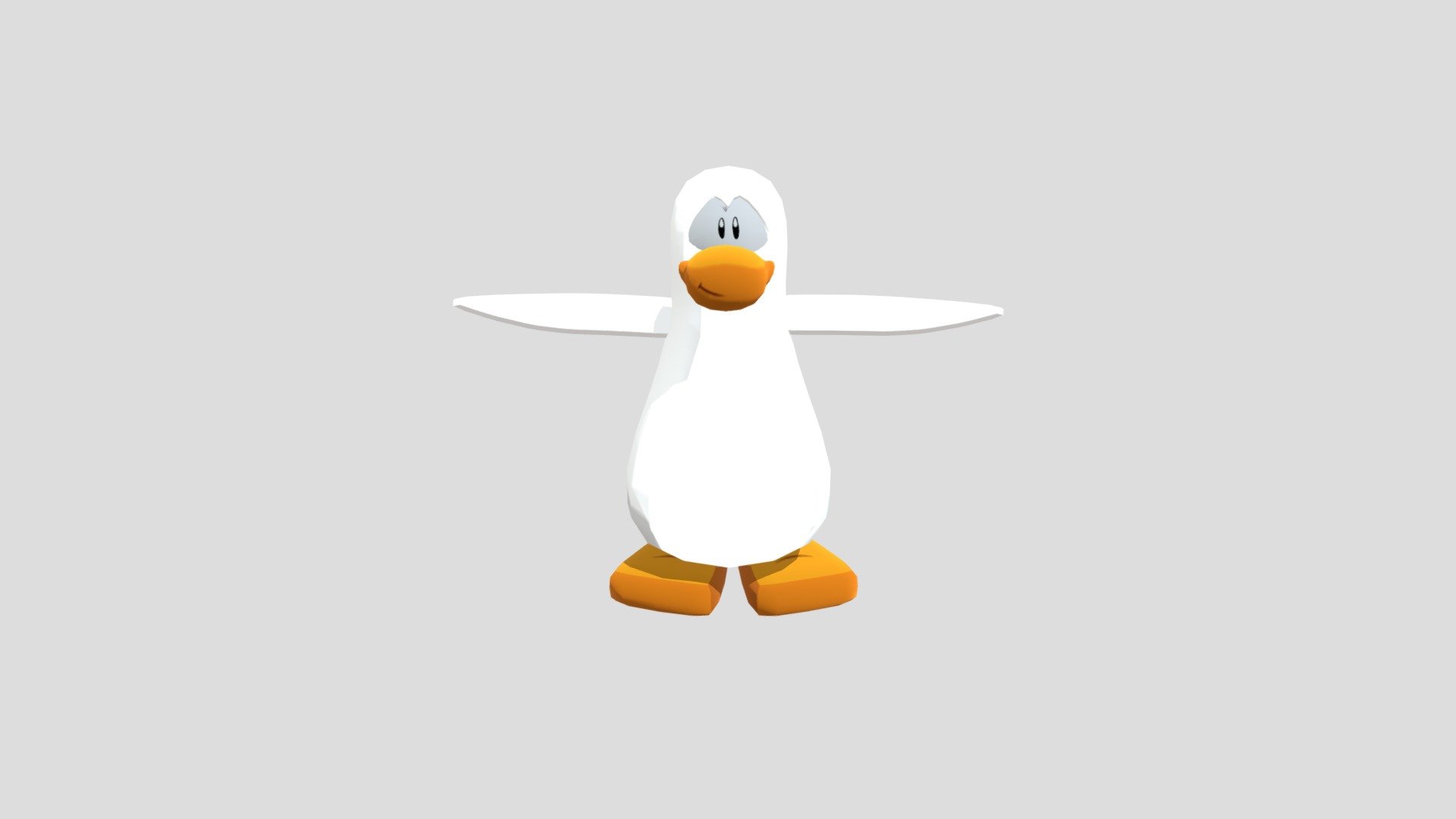 Club Penguin Printable Penguin 3D model 3D printable