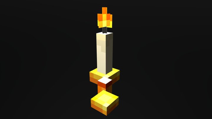 Candle 3D Model