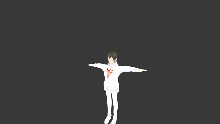 Anime Boy Editable Texture Rigged (Now on Fab) 3D Model