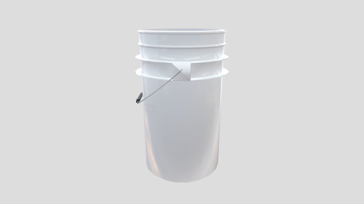 Plastic Bucket 3D Model
