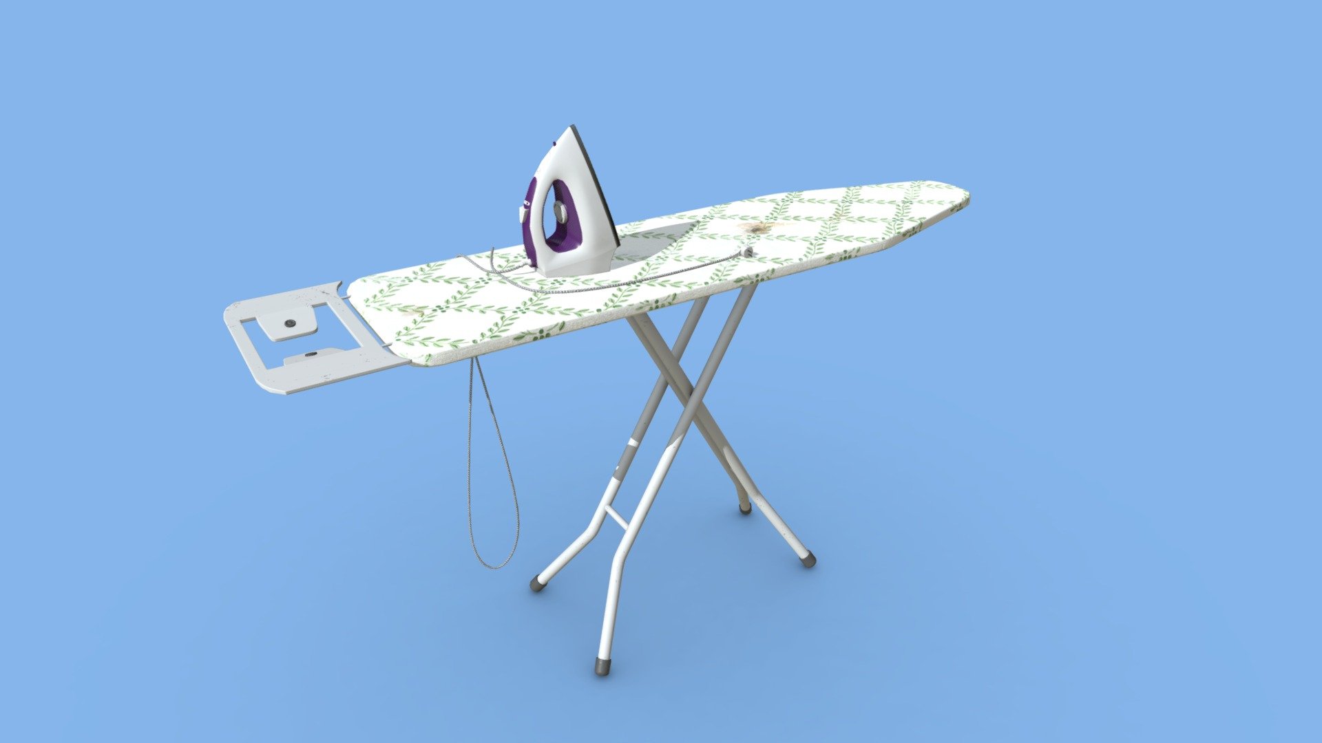 Ironing Board Game Assets Buy Royalty Free 3D model by PropDrop