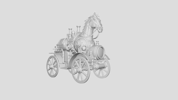 Brass Steam Carriage