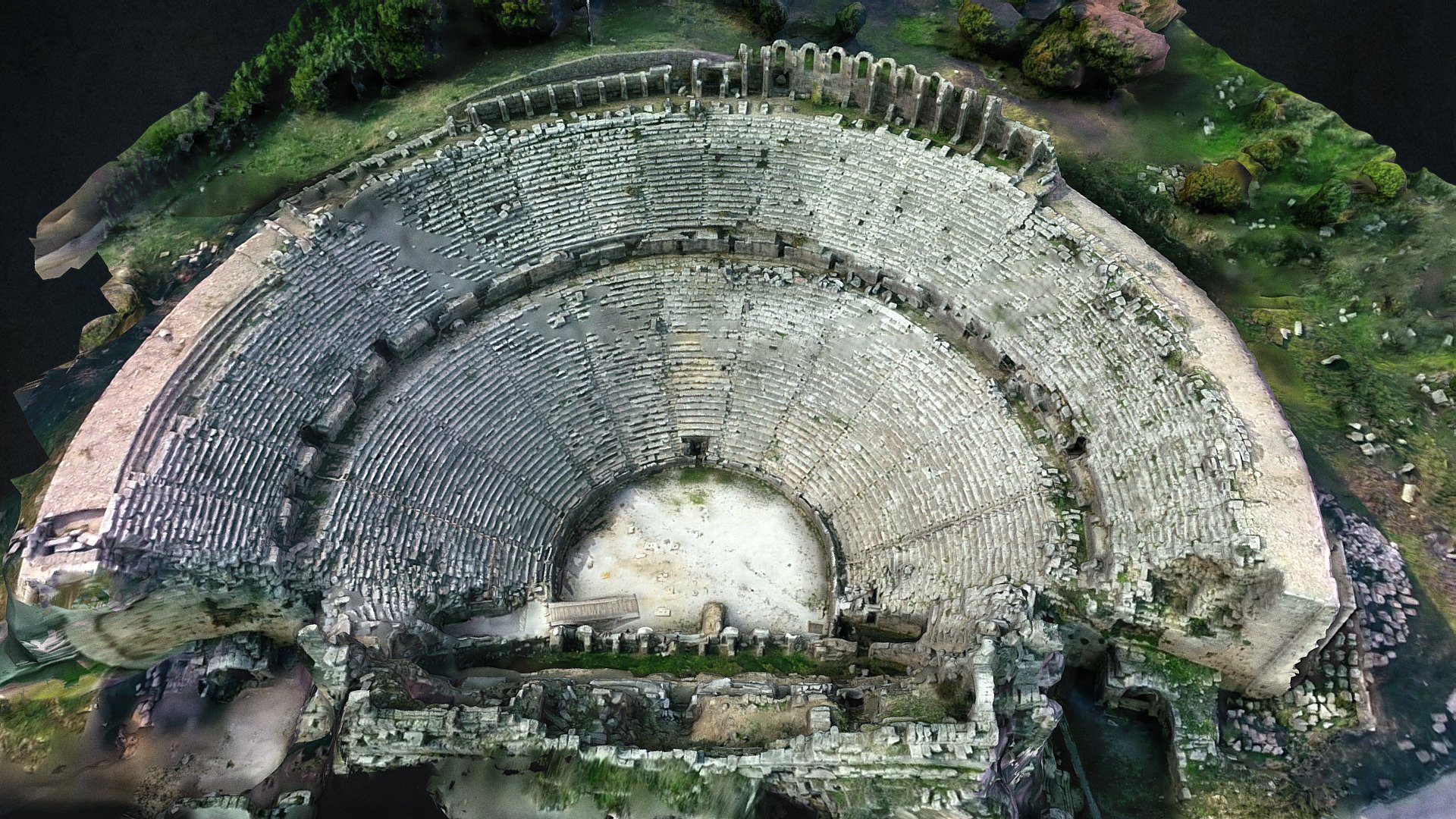 Perge theatre | TURKEY - Download Free 3D model by Arqueomodel3D ...
