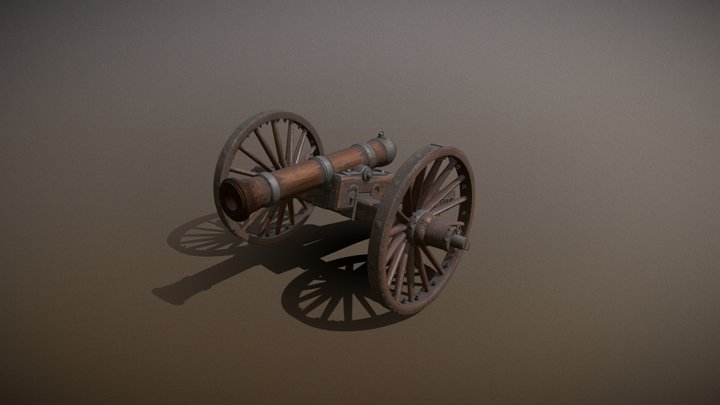 Cannon (fixed) 3D Model