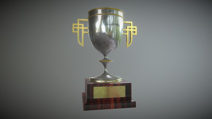 Champion Cup Trophy 3D Model