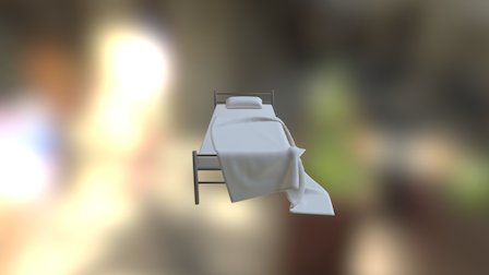 シングルベッド/Single Bed 3D Model