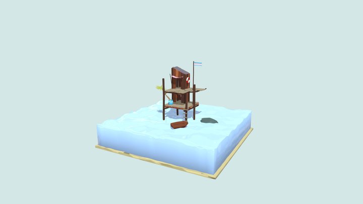 Sea shack 3D Model