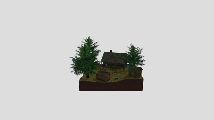 Forest loner diorama 3D Model