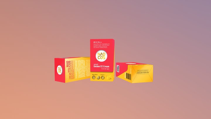 Haocos Smart Golden CC Cream 3D Model