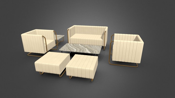 Sofa_set 3D Model
