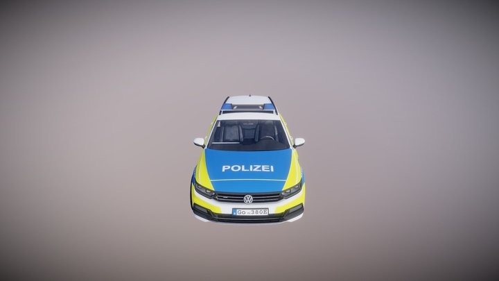 German Police Car 3D Model